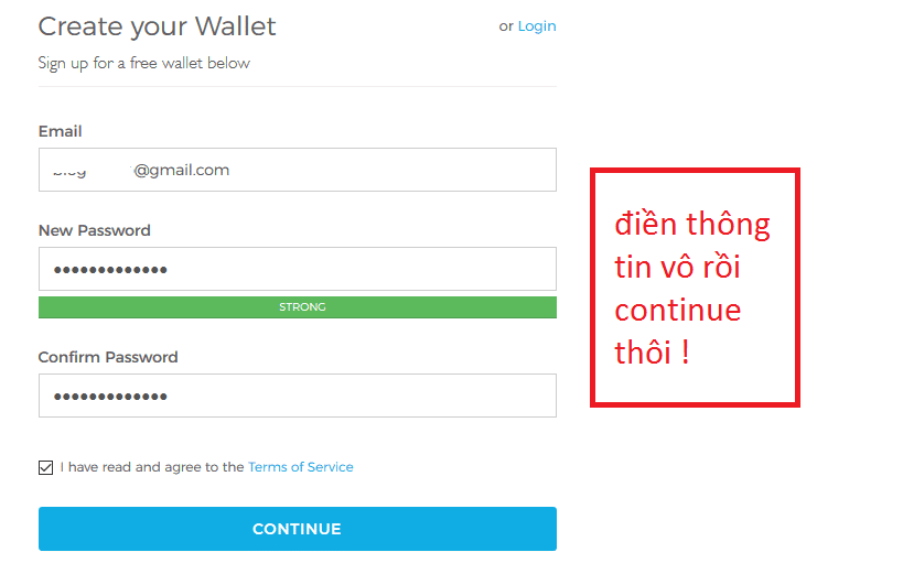 Bước 1 : Hướng dẫn đăng ký Blockchain