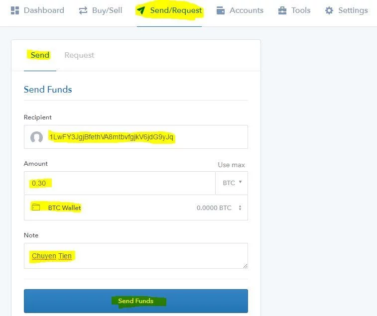 Hoe geld over te maken van Coinbase