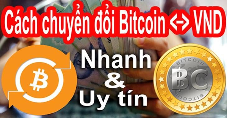 cách đổi Bitcoin ra tiền mặt vnd