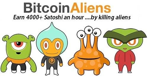 Kiếm bitcoin trên điện thoại iphone với Btc Aliens