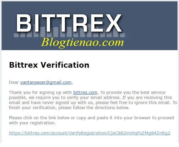 Tiến hành Login vào Bittrex 2