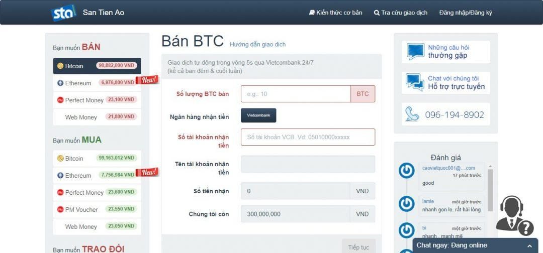 Sàn giao dịch mua bán Ether uy tín Santienao.com