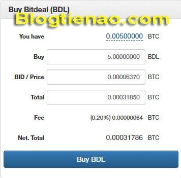 Cách mua Bitdeal trên NovaExchange. Ảnh 3