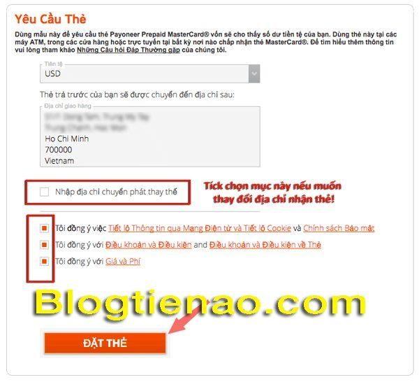 Cách yêu cầu Payoneer gửi thẻ. Ảnh 3