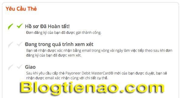 Cách yêu cầu Payoneer gửi thẻ. Ảnh 4