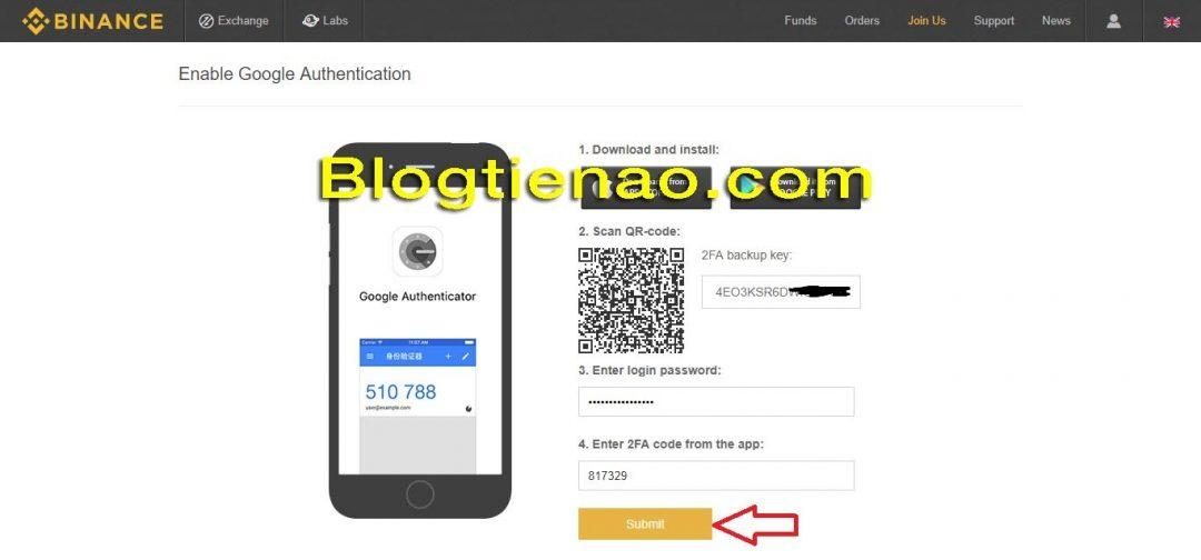 Bật bảo mật 2FA cho tài khoản Binance. Ảnh 5
