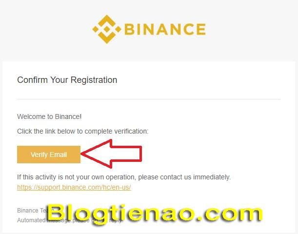 Hướng dẫn đăng ký tài khoản Binance. Ảnh 5