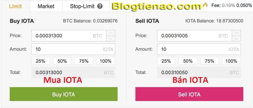 Mua bán IOTA trên Binance. Ảnh 4