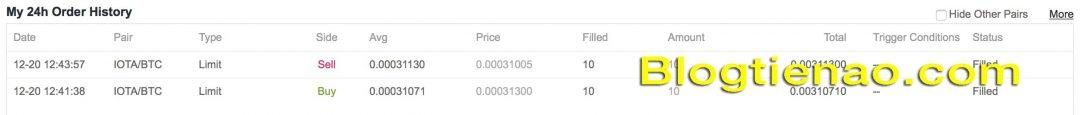 Mua bán IOTA trên Binance. Ảnh 6