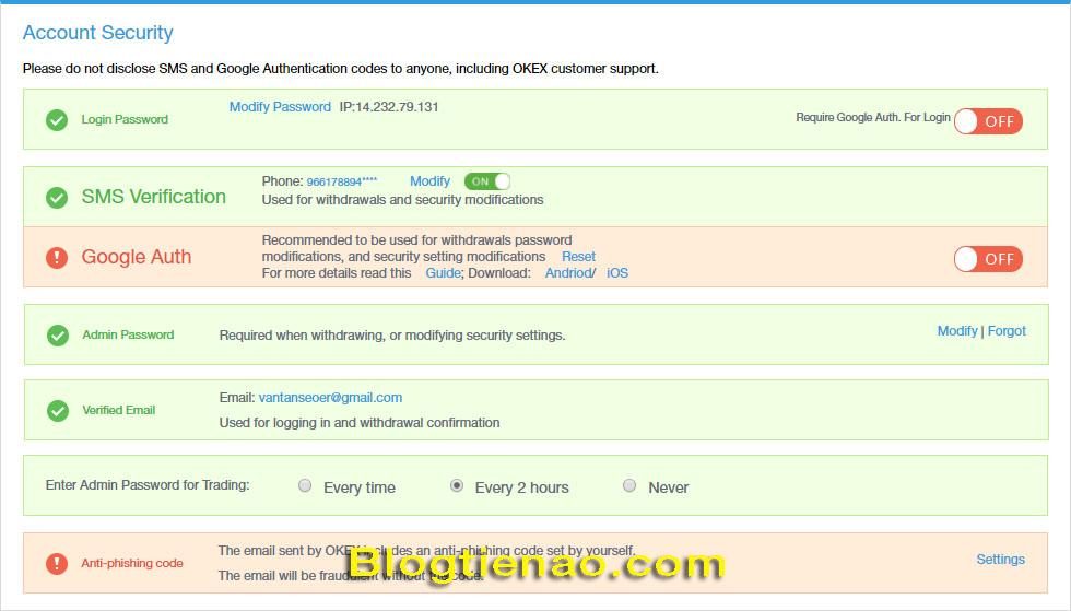 Xác minh Email trên OKEx. Ảnh 5