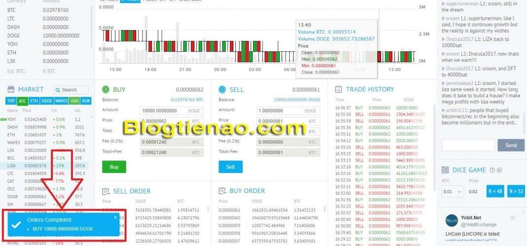 Anweisung zum Einzahlen / Abheben und Handeln von Altcoin ...