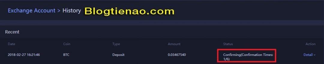 Nạp BTC vào sàn Huobi. Ảnh 5