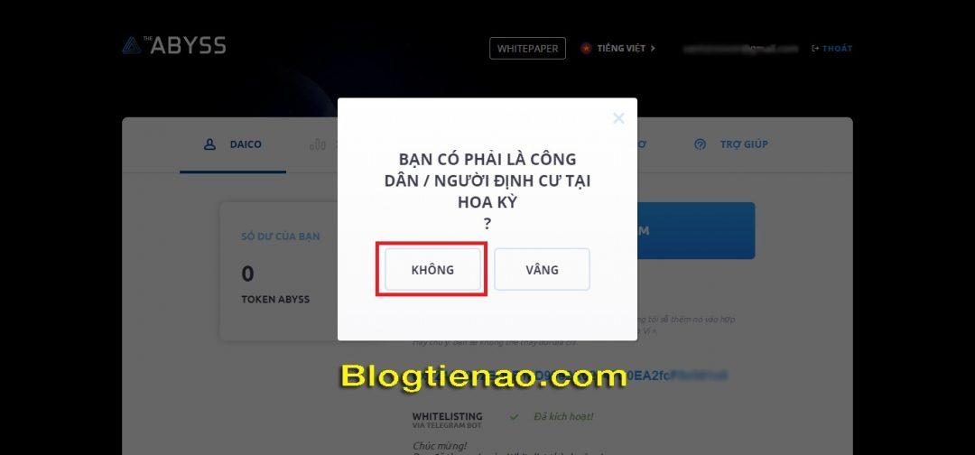 Xác minh danh tính KYC ABYSS. Ảnh 2