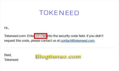 Đăng ký tài khoản Tokeneed. Ảnh 2