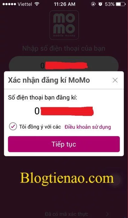 تعليمات لتسجيل حساب في MOMO