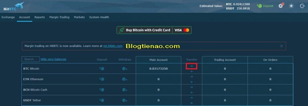 Nạp BTC vào sàn HitBTC. Ảnh 6