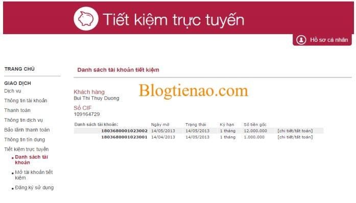 mo tai khoan tiet kiem truc tuyen Agribank