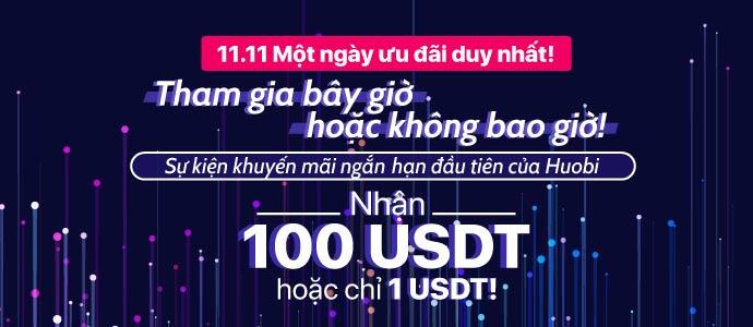 Get 100 USDT or just 1 USDT, New Promotion From Huobi