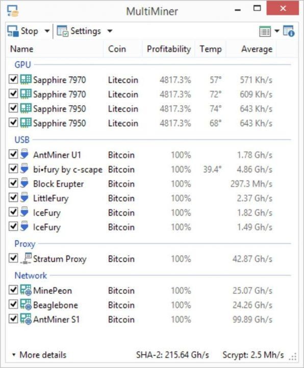 Phần Mềm Đào Bitcoin MultiMiner