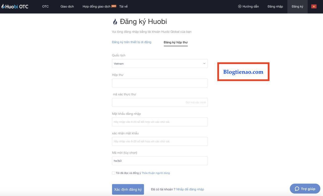 đăng ký huobi otc