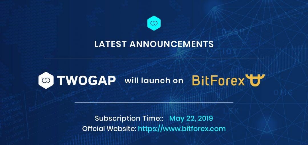 Twogap -  IEO sắp tới trên sàn Bitforex