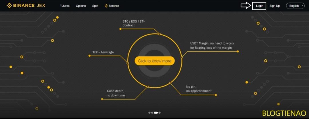 Đăng nhập Binance JEX