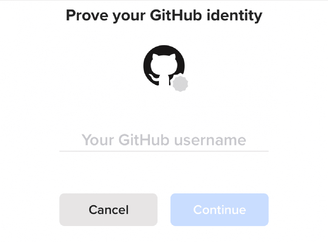 keybase where to get github proof