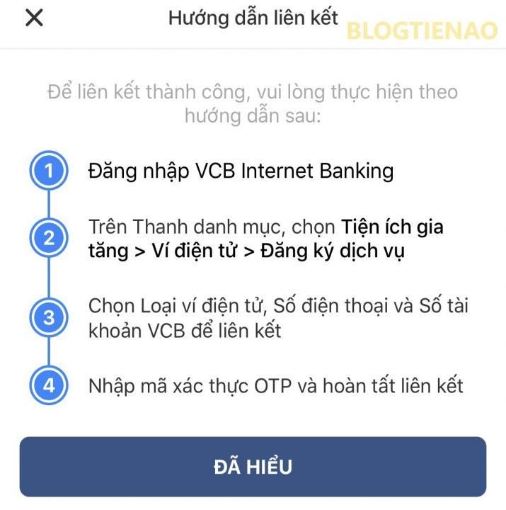 Hướng dẫn liên kết với ví VinID