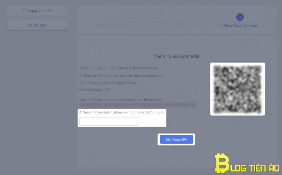 Bảo mật 2FA tài khoản coinhako - Ảnh 3