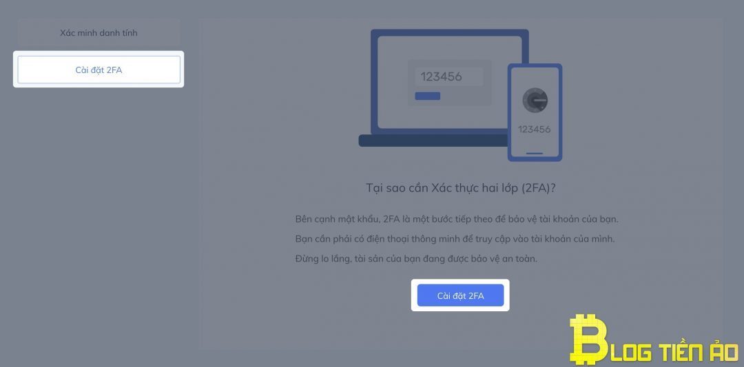 Bảo mật 2FA tài khoản Coinhako