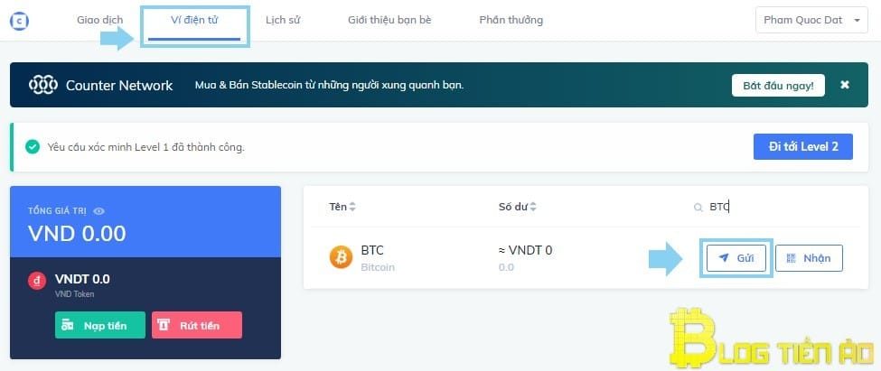 Gửi BTC