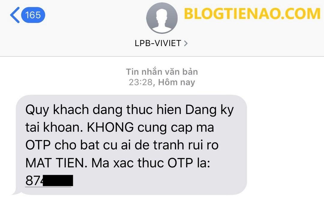 Mã OTP xác thực 