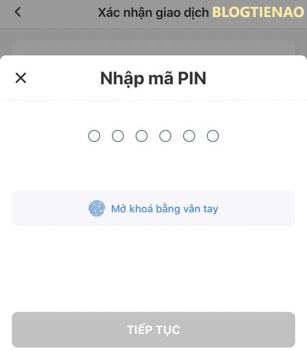 Nhập mã PIN