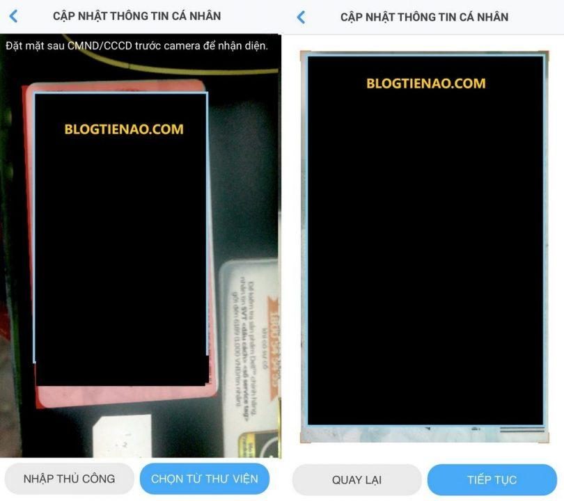 Scan mặt sau thẻ CCCD
