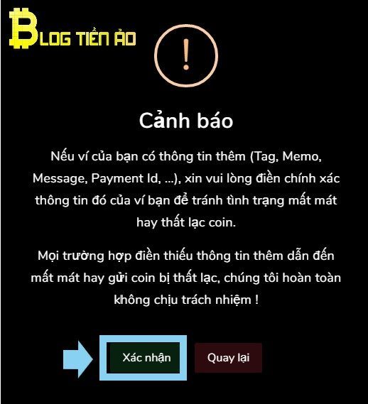 Xác nhận cảnh báo sàn Vicuta