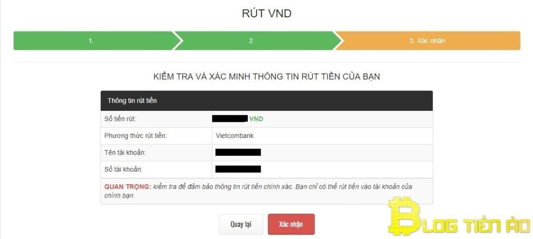 Kiểm tra giao dịch rút