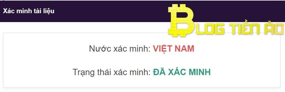 Xác minh tài liệu thành công