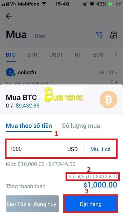 Giao dịch Huobi OTC