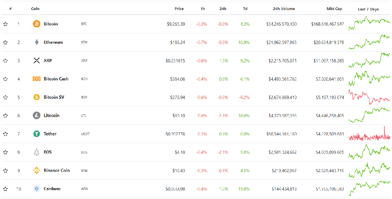 Bitcoin price today (February 4): Fragile green 5 Top 10 cryptocurrencies by market capitalization