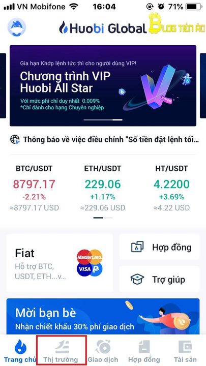 Giao dịch Huobi