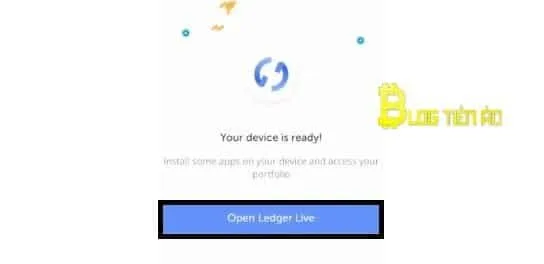 Kết nối ledger live và ledger nano x thành công