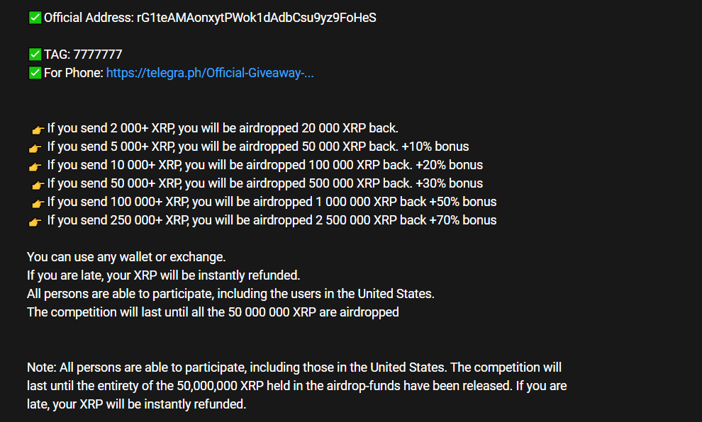 kênh youtube mạo danh ripple