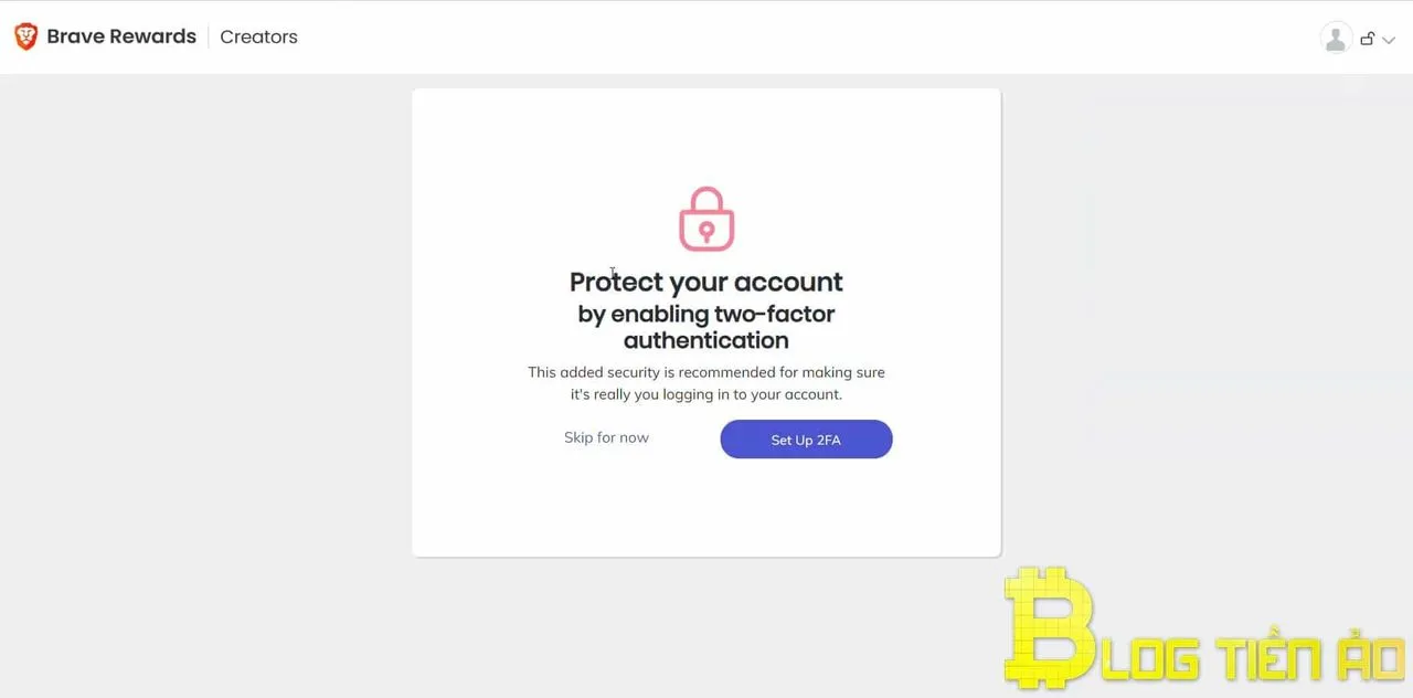 Bảo vệ tài khoản Brave Rewards