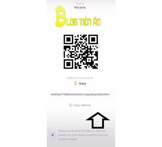 địa chỉ và qr code ví bitcoin