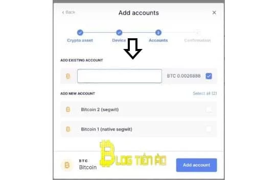 điền tên account mà bạn muốn
