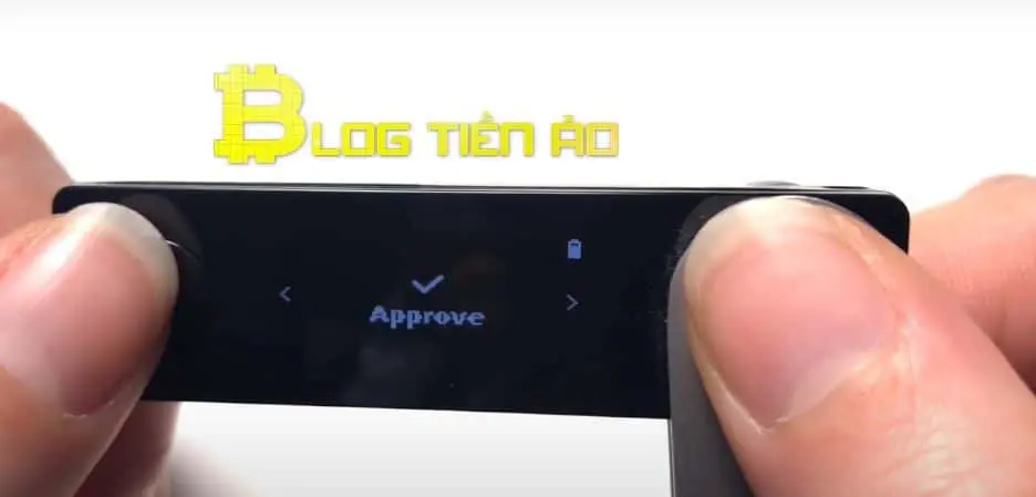 nhấn hai nút khi thấy approve trên ledger