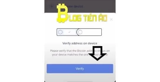 trên ledger live chọn verify