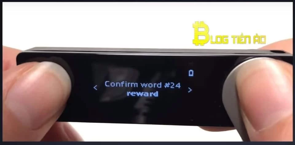 xác nhận lại 24 cụm từ khôi phục