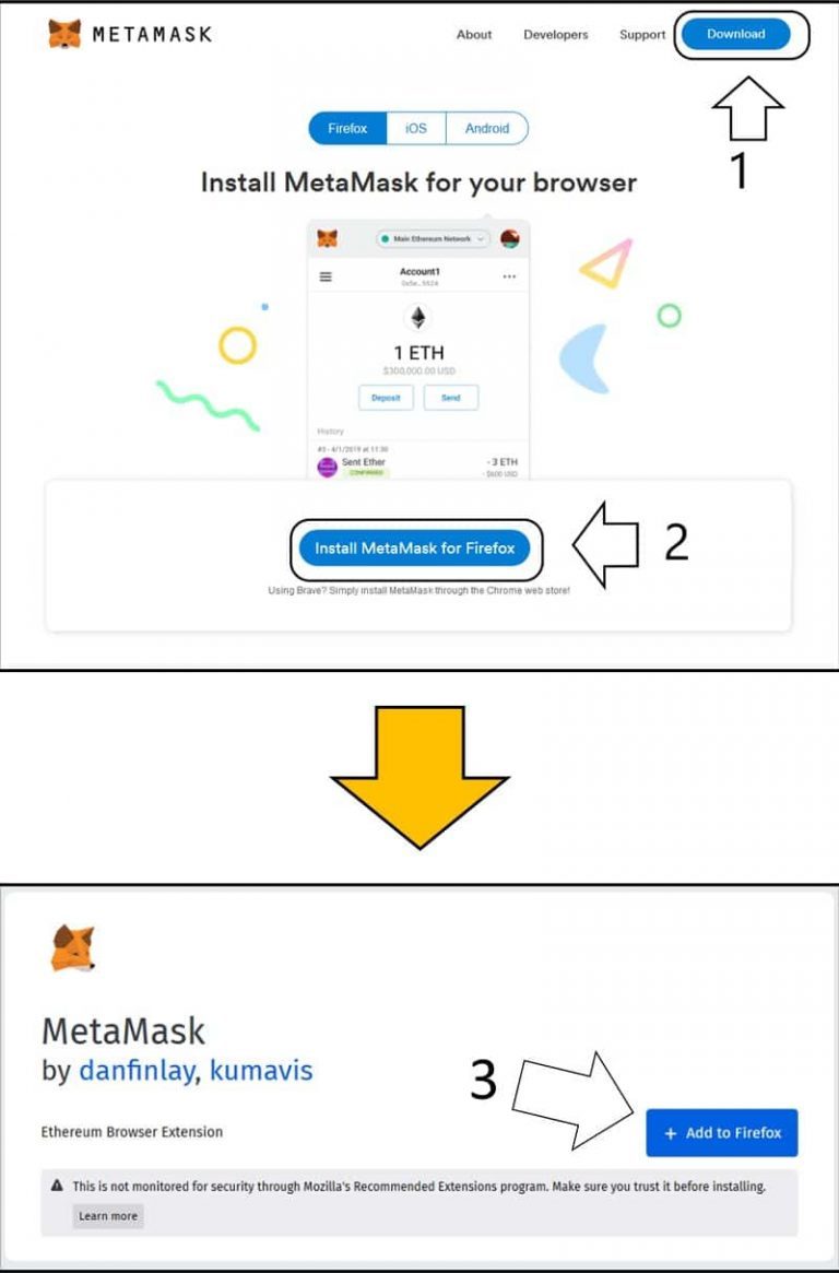 how to uninstall metamask plug in from firefox