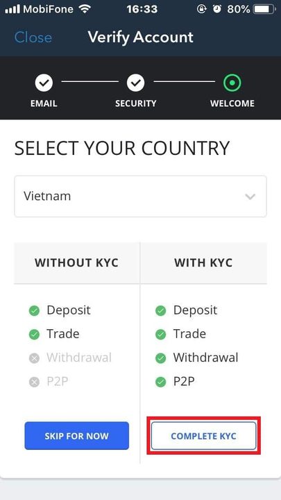 Xác minh KYC